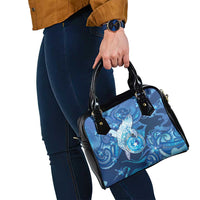 Northern Mariana Islands Shoulder Handbag Galaxy Polynesian Shark Tattoo - Polynesian Pride