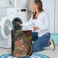 Hawaii Christmas Laundry Basket Aloha Santa Riding Honu DT05 - Polynesian Pride