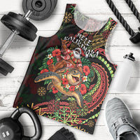Hawaii Christmas Men Tank Top Aloha Santa Riding Honu DT05 - Polynesian Pride