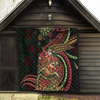 Hawaii Christmas Quilt Aloha Santa Riding Honu DT05 - Polynesian Pride