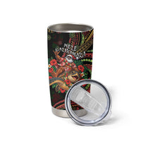 Hawaii Christmas Tumbler Cup Aloha Santa Riding Honu DT05 - Polynesian Pride