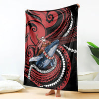 Tonga Christmas Blanket Santa Riding Humpback Whale DT05 - Polynesian Pride