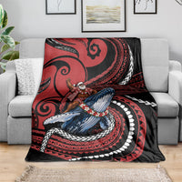 Tonga Christmas Blanket Santa Riding Humpback Whale DT05 - Polynesian Pride