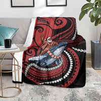 Tonga Christmas Blanket Santa Riding Humpback Whale DT05 - Polynesian Pride