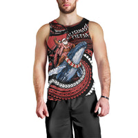 Tonga Christmas Men Tank Top Santa Riding Humpback Whale DT05 - Polynesian Pride