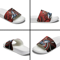 Tonga Christmas Slide Sandals Santa Riding Humpback Whale DT05 - Polynesian Pride