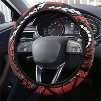 Tonga Christmas Steering Wheel Cover Santa Riding Humpback Whale DT05 - Polynesian Pride