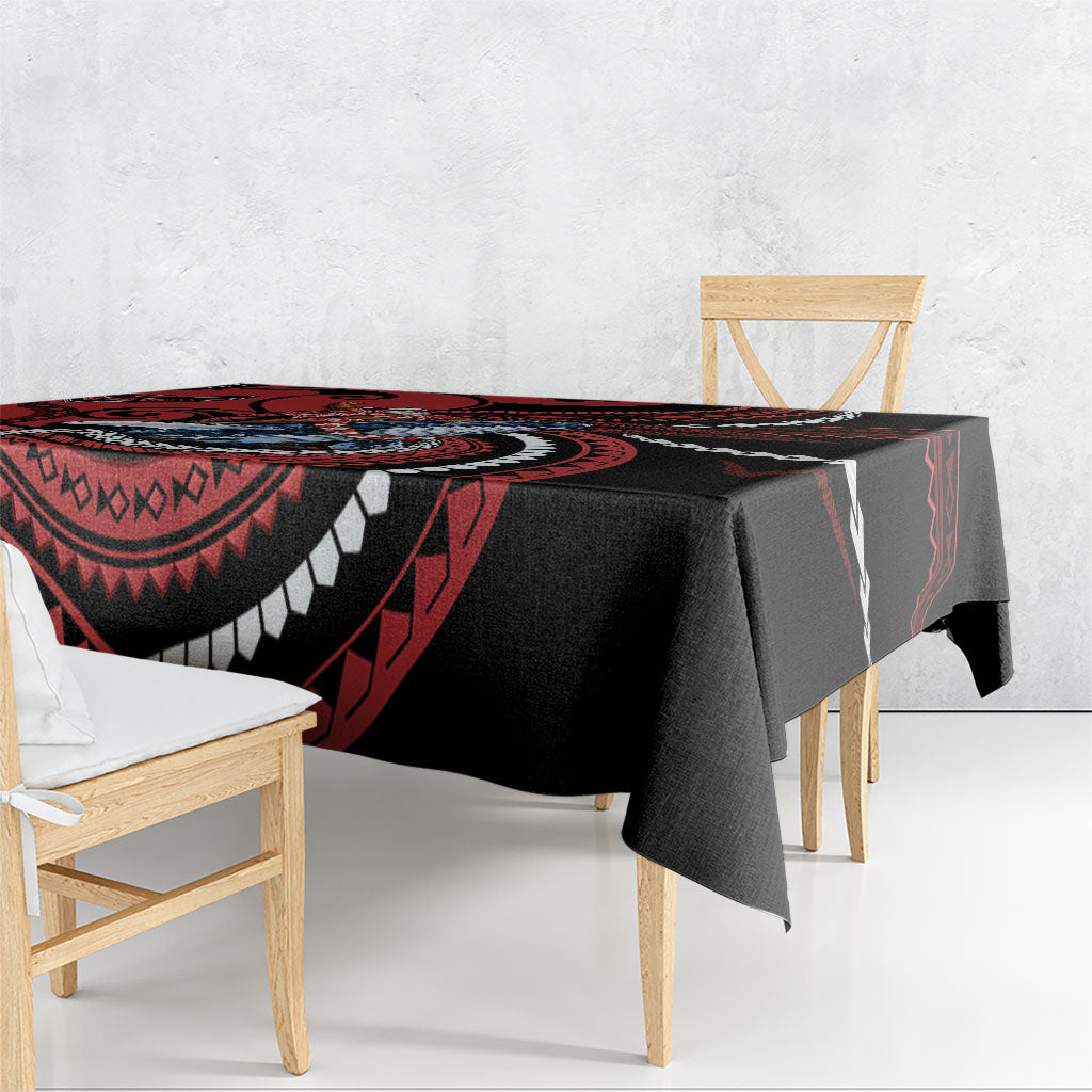 Tonga Christmas Tablecloth Santa Riding Humpback Whale DT05 - Polynesian Pride
