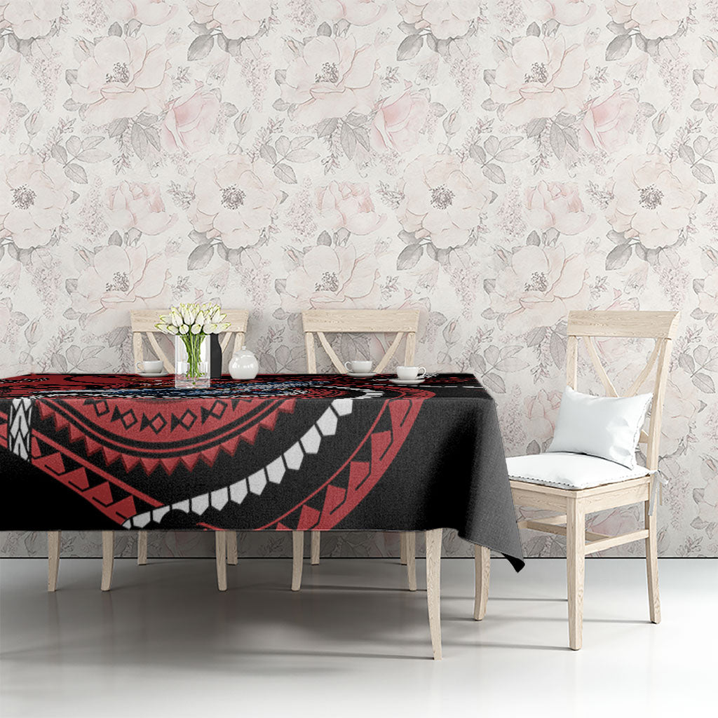 Tonga Christmas Tablecloth Santa Riding Humpback Whale DT05 - Polynesian Pride