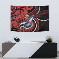Tonga Christmas Tapestry Santa Riding Humpback Whale DT05 - Polynesian Pride