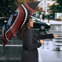Tonga Christmas Umbrella Santa Riding Humpback Whale DT05 - Polynesian Pride