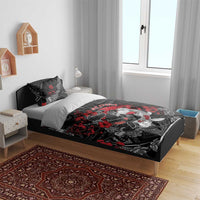 Hawaiian And Japanese Bedding Set Aloha Koi Fish Palaka Patterns - Polynesian Pride