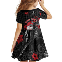 Personalised Hawaiian And Japanese Family Matching Short Sleeve Bodycon Dress and Hawaiian Shirt Aloha Koi Fish Palaka Patterns DT05 - Polynesian Pride