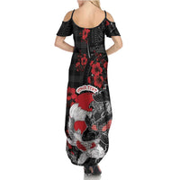 Personalised Hawaiian And Japanese Family Matching Summer Maxi Dress and Hawaiian Shirt Aloha Koi Fish Palaka Patterns - Polynesian Pride