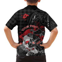 Personalised Hawaiian And Japanese Kid Hawaiian Shirt Aloha Koi Fish Palaka Patterns - Polynesian Pride