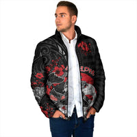 Personalised Hawaiian And Japanese Padded Jacket Aloha Koi Fish Palaka Patterns - Polynesian Pride