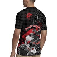 Personalised Hawaiian And Japanese Rugby Jersey Aloha Koi Fish Palaka Patterns - Polynesian Pride