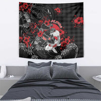 Hawaiian And Japanese Tapestry Aloha Koi Fish Palaka Patterns - Polynesian Pride