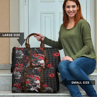 Hawaiian And Japanese Travel Bag Aloha Koi Fish Palaka Patterns - Polynesian Pride