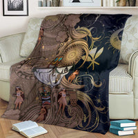 Hawaii Makahiki Blanket Polynesian Sky And Earth - Polynesian Pride