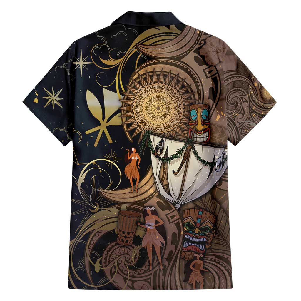 Hawaii Makahiki Family Matching Long Sleeve Bodycon Dress and Hawaiian Shirt Polynesian Sky And Earth DT05 - Polynesian Pride