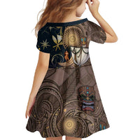 Hawaii Makahiki Family Matching Off Shoulder Maxi Dress and Hawaiian Shirt Polynesian Sky And Earth - Polynesian Pride