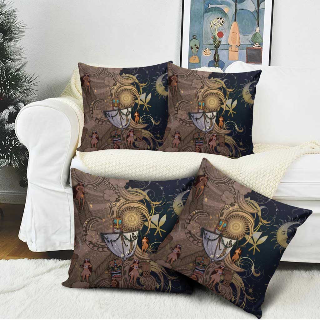 Hawaii Makahiki Pillow Cover Polynesian Sky And Earth - Polynesian Pride