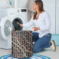 Hawaii Palaka Niihau Shell Lei Laundry Basket Tropical Island Plaid Patterns