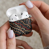 Hawaii Palaka Niihau Shell Lei AirPods Case Tropical Island Plaid Patterns
