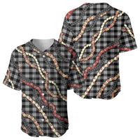 Hawaii Palaka Niihau Shell Lei Baseball Jersey Tropical Island Plaid Patterns