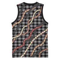 Hawaii Palaka Niihau Shell Lei Basketball Jersey Tropical Island Plaid Patterns