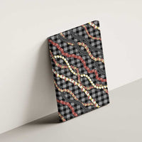 Hawaii Palaka Niihau Shell Lei Canvas Wall Art Tropical Island Plaid Patterns