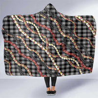 Hawaii Palaka Niihau Shell Lei Hooded Blanket Tropical Island Plaid Patterns