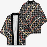 Hawaii Palaka Niihau Shell Lei Kimono Tropical Island Plaid Patterns