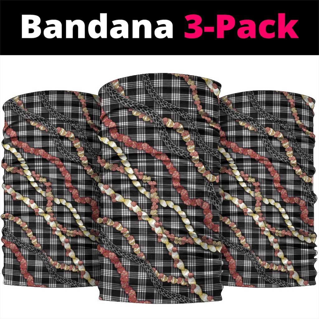 Hawaii Palaka Niihau Shell Lei Neck Gaiter Tropical Island Plaid Patterns