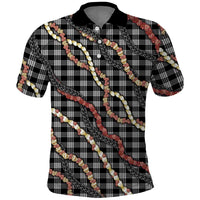 Hawaii Palaka Niihau Shell Lei Polo Shirt Tropical Island Plaid Patterns