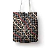 Hawaii Palaka Niihau Shell Lei Tote Bag Tropical Island Plaid Patterns