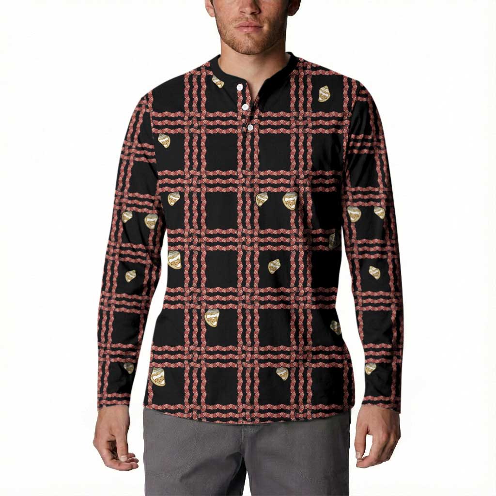 Hawaii Palaka Kahelelani Shell Lei Costume Button Sweatshirt Plaid Patterns