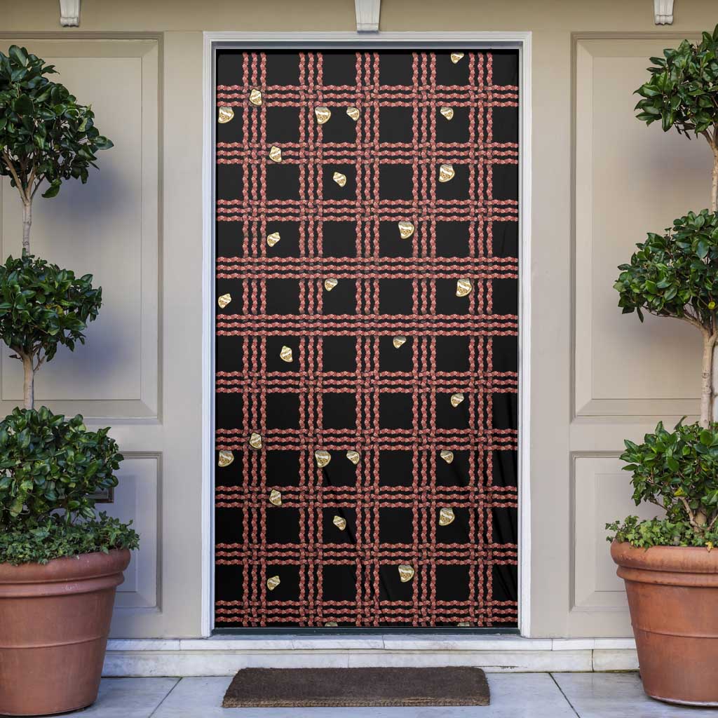 Hawaii Palaka Kahelelani Shell Lei Costume Door Cover Plaid Patterns