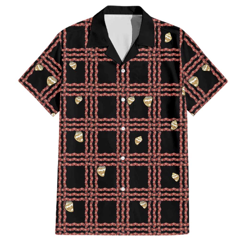 Hawaii Palaka Kahelelani Shell Lei Costume Family Matching Off Shoulder Maxi Dress and Hawaiian Shirt Plaid Patterns