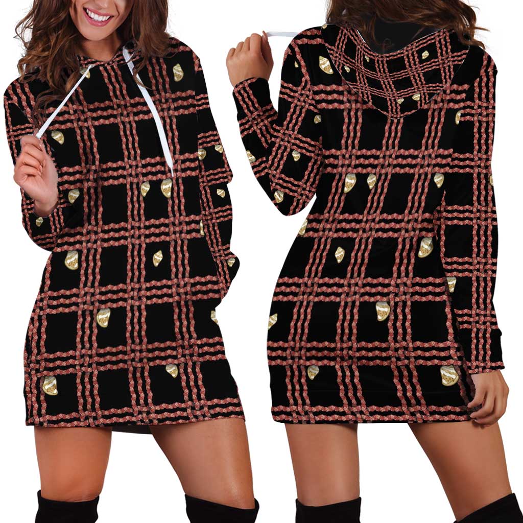 Hawaii Palaka Kahelelani Shell Lei Costume Hoodie Dress Plaid Patterns