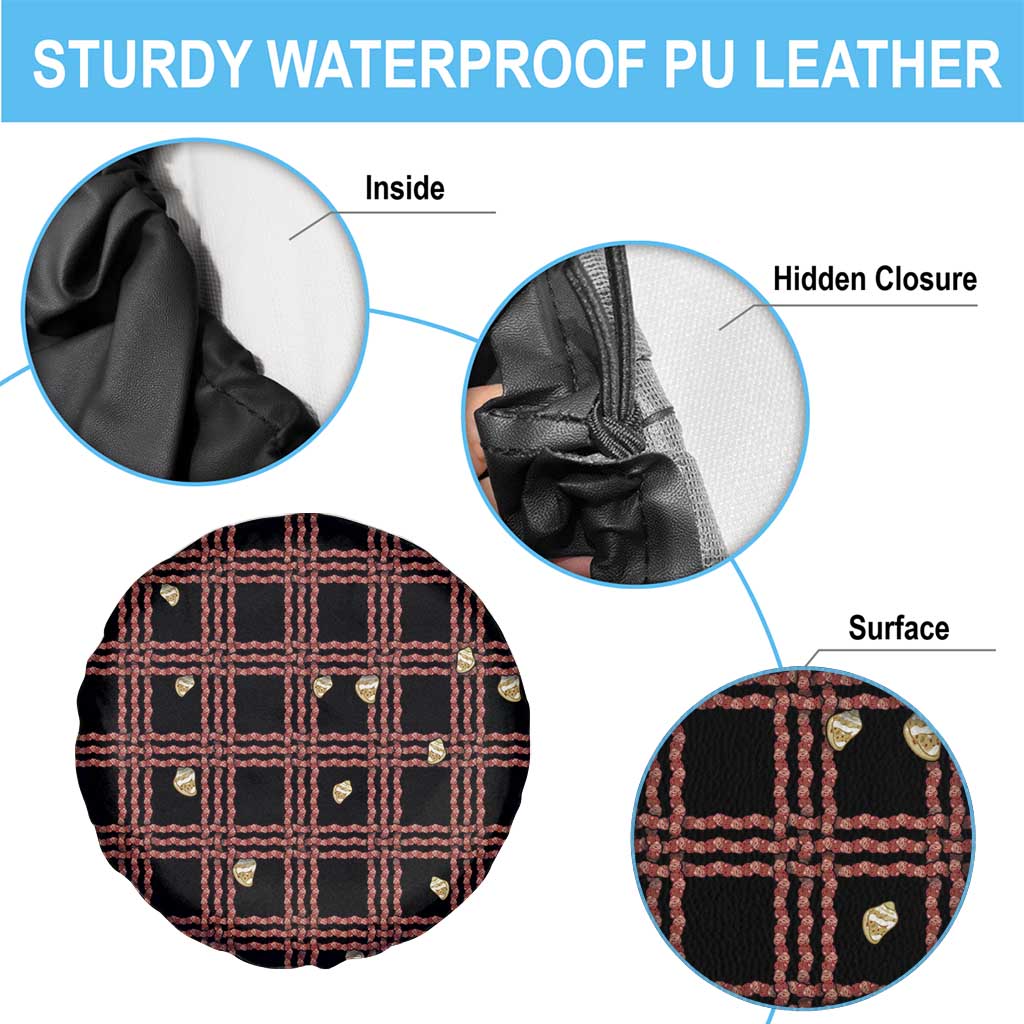 Hawaii Palaka Kahelelani Shell Lei Costume Spare Tire Cover Plaid Patterns