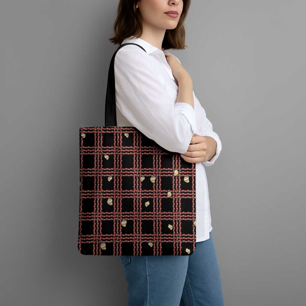 Hawaii Palaka Kahelelani Shell Lei Costume Tote Bag Plaid Patterns