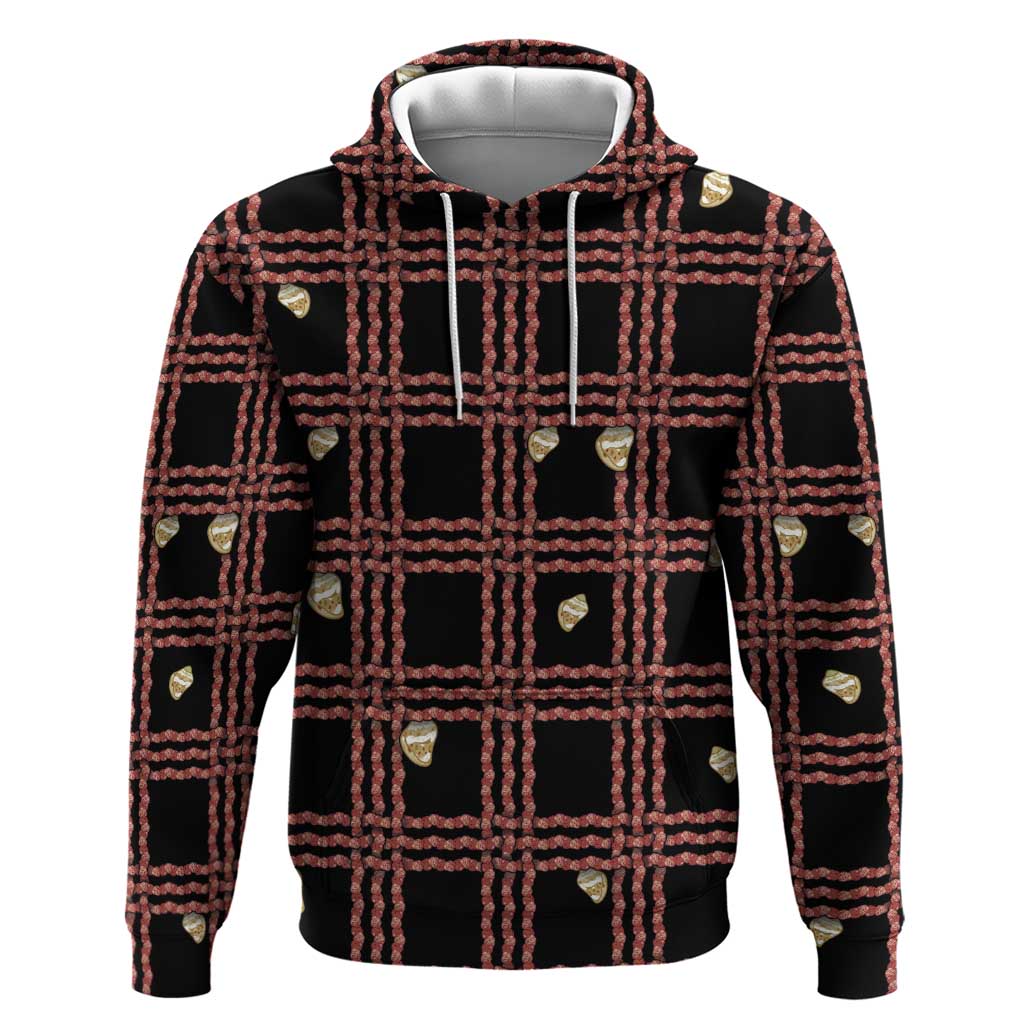Hawaii Palaka Kahelelani Shell Lei Costume Zip Hoodie Plaid Patterns