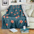 Hawaii Monstera Blanket Hibiscus Flowers Simple Style - Polynesian Pride