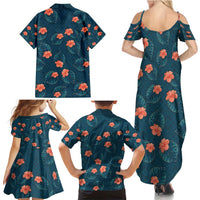 Hawaii Monstera Family Matching Summer Maxi Dress and Hawaiian Shirt Hibiscus Flowers Simple Style DT05 - Polynesian Pride