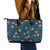 Hawaii Monstera Leather Tote Bag Hibiscus Flowers Simple Style - Polynesian Pride