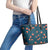 Hawaii Monstera Leather Tote Bag Hibiscus Flowers Simple Style - Polynesian Pride