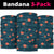 Hawaii Monstera Neck Gaiter Hibiscus Flowers Simple Style DT05