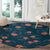 Hawaii Monstera Round Carpet Hibiscus Flowers Simple Style - Polynesian Pride